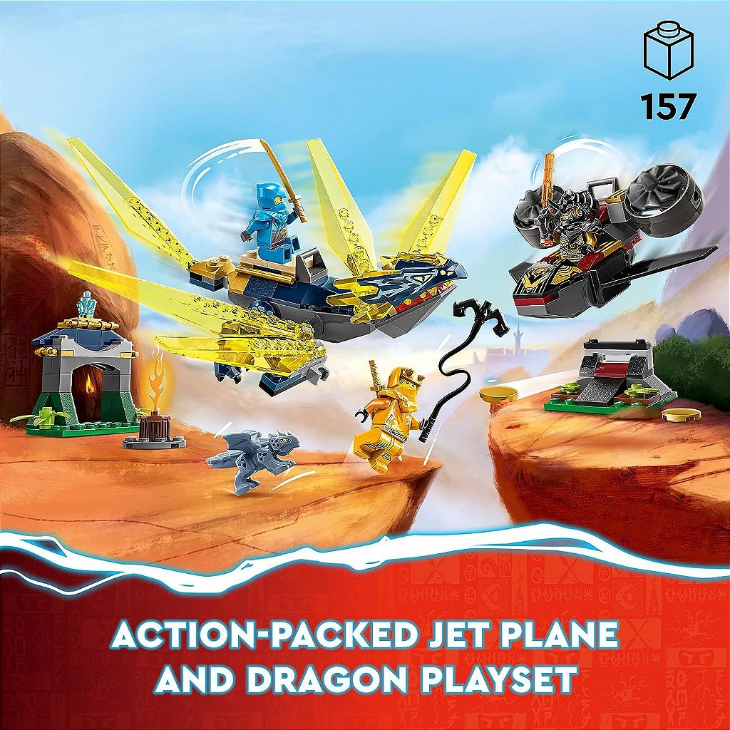 Lego Ninjago Batalha do Bebê Dragão de Nya e Arin 71798 - Star