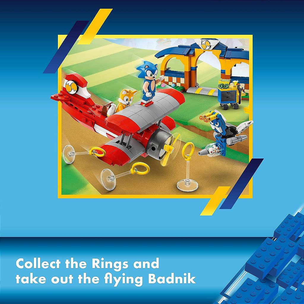 Blocos de Montar - Oficina do Tails e Aviao Tornado - Sonic LEGO DO BRASIL  - Shop Coopera