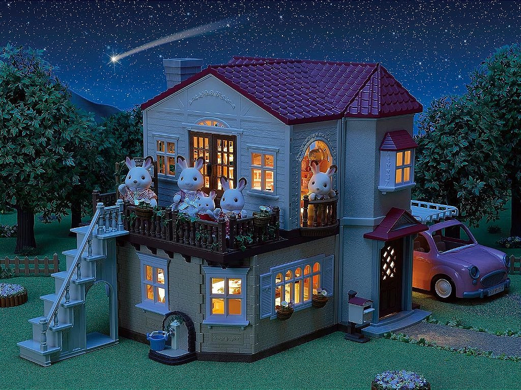 Casa Telhado Vermelho com Luzes, Sylvanian Families, Multicor :  : Brinquedos e Jogos