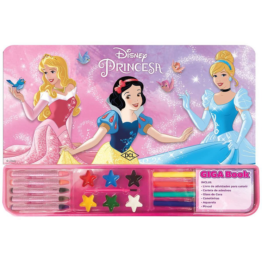 Box De Atividade Barbie Jogo De Cartas Pra Colorir Giz Cera