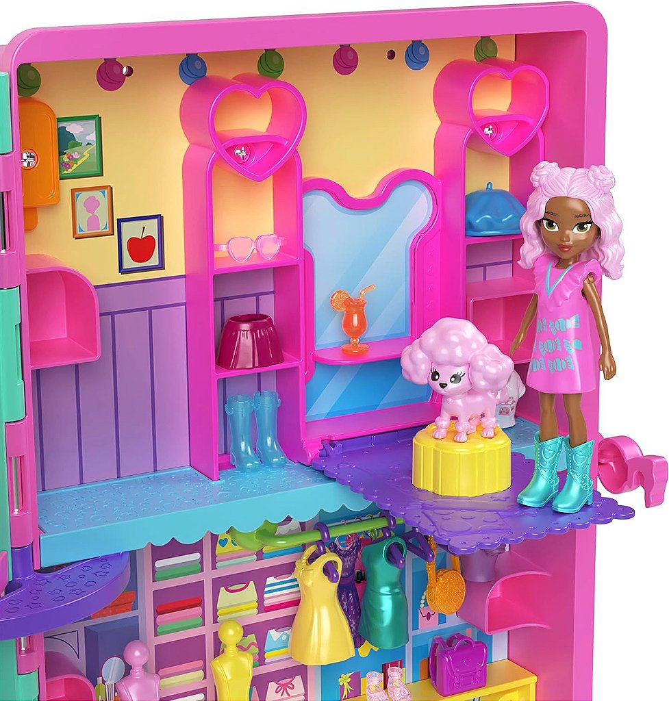 Boneca Polly Pocket Conjunto Super Armário De Animais HKW11 - Star Brink  Brinquedos