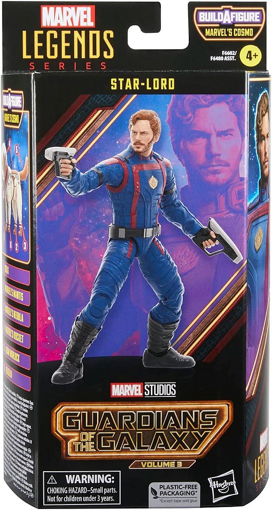 Boneco Marvel Legends Series Star Lord F6602 Hasbro - Star Brink Brinquedos