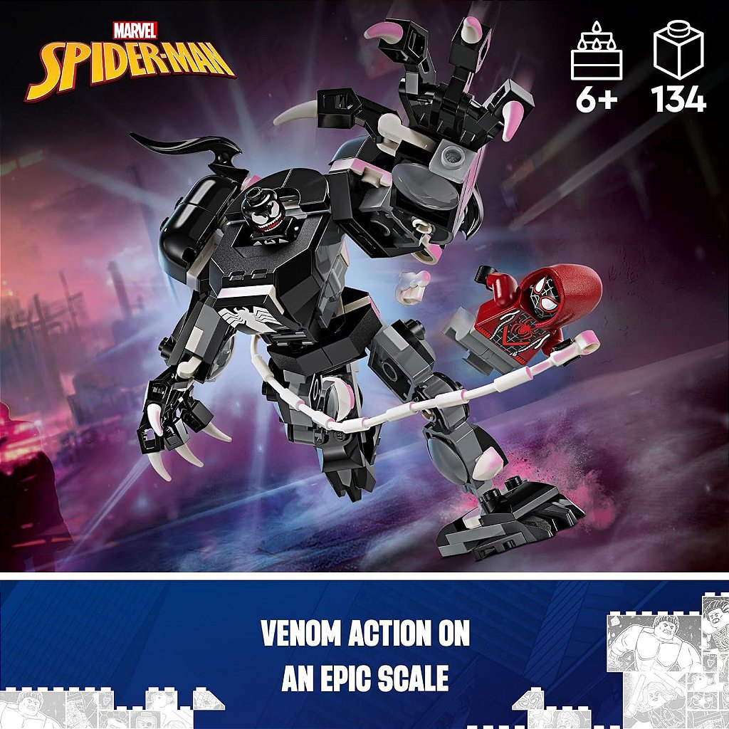 ミトコプラス Lego - Marvel - Armadura Mech Venom vs Miles Morales - 76276 - Ri