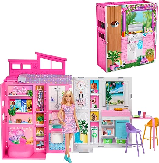 Casa de Boneca Glam com Boneca Barbie Mattel HRJ77 - Star Brink