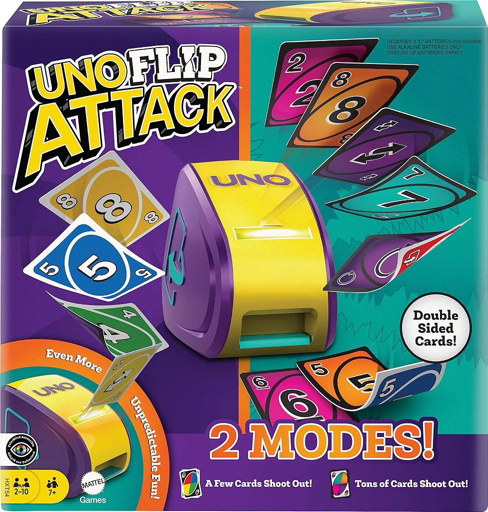 UNO Jogo de Tabuleir Flip Attack Mattel HXT54 - Star Brink Brinquedos