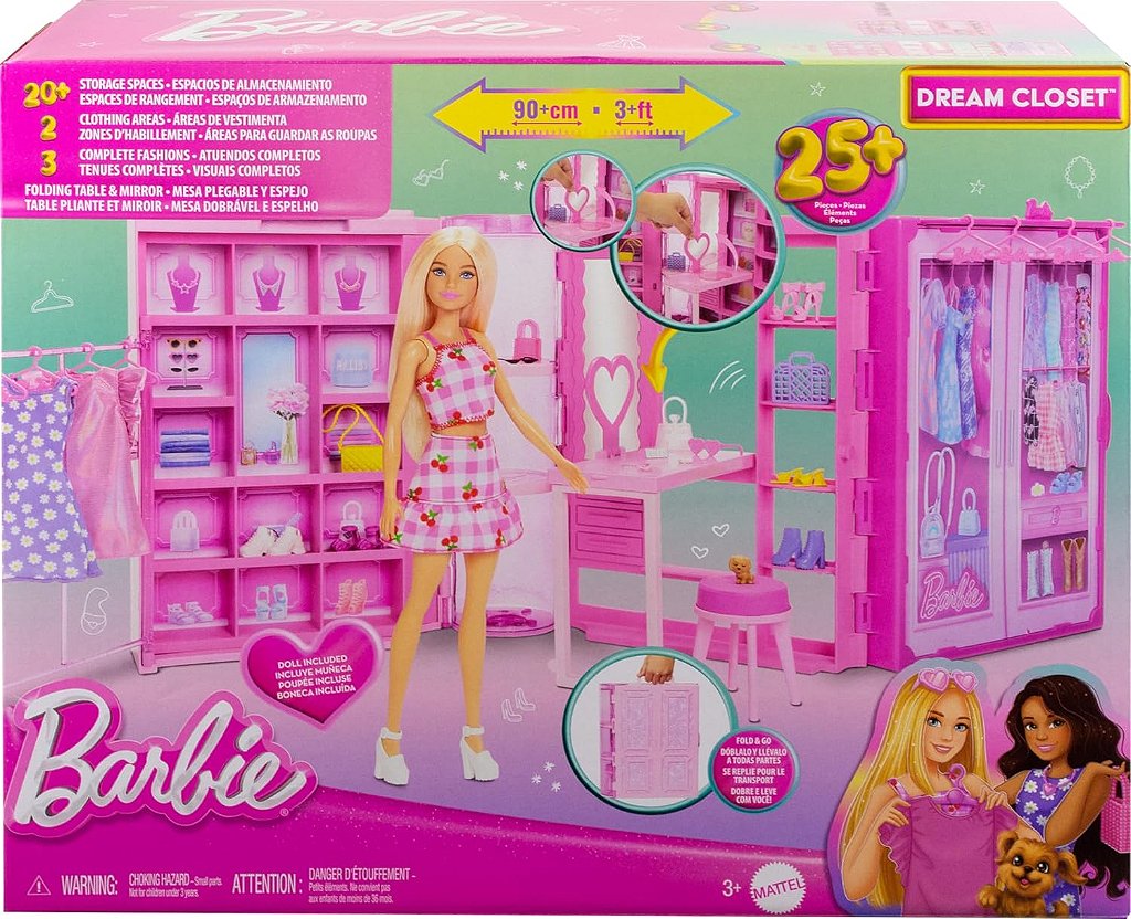 Barbie Conjunto Armário dos Sonhos Mattel HXD58 - Star Brink