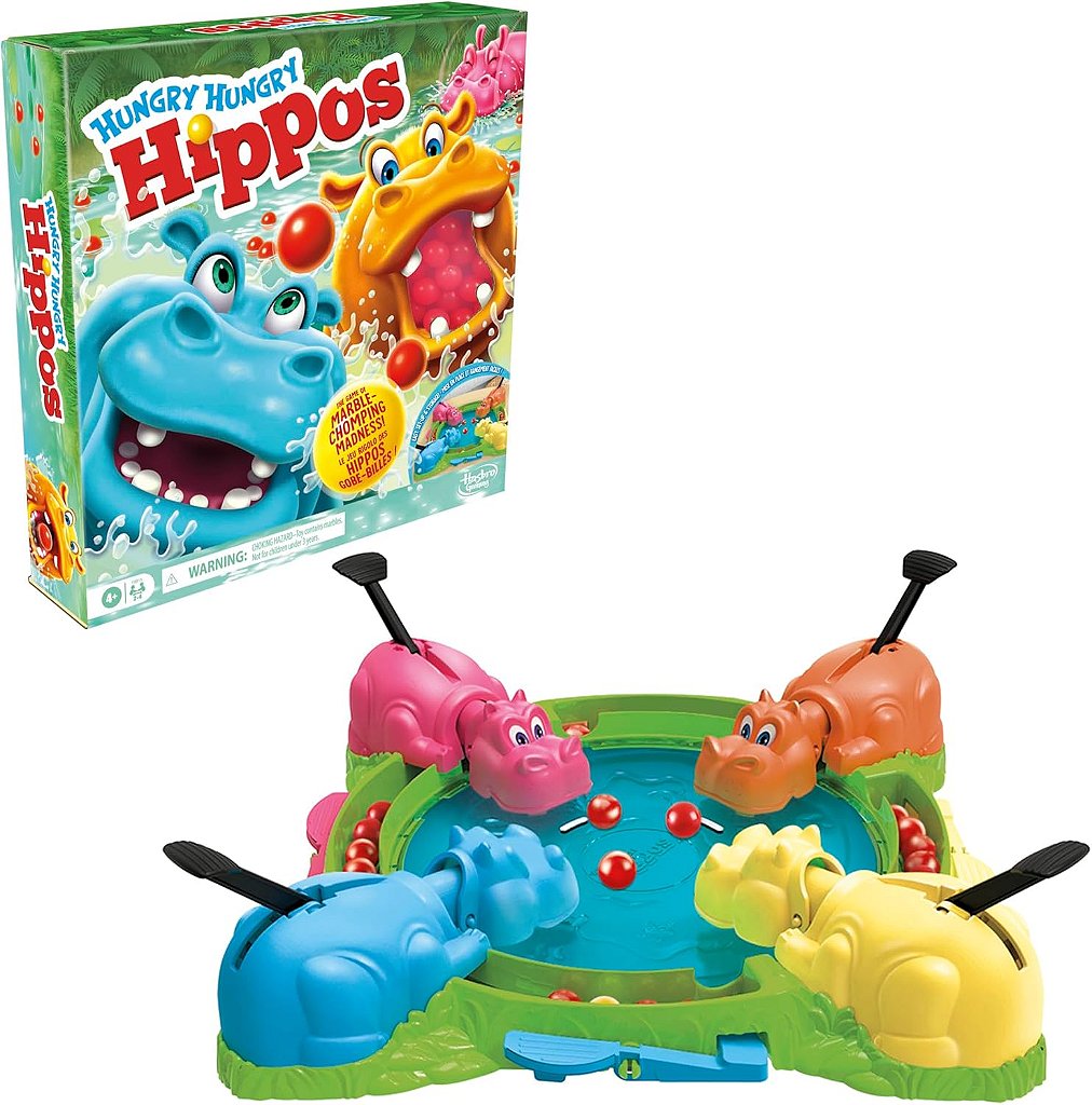 Jogo Hipopótamos Comilões Hasbro F8815 - Star Brink Brinquedos
