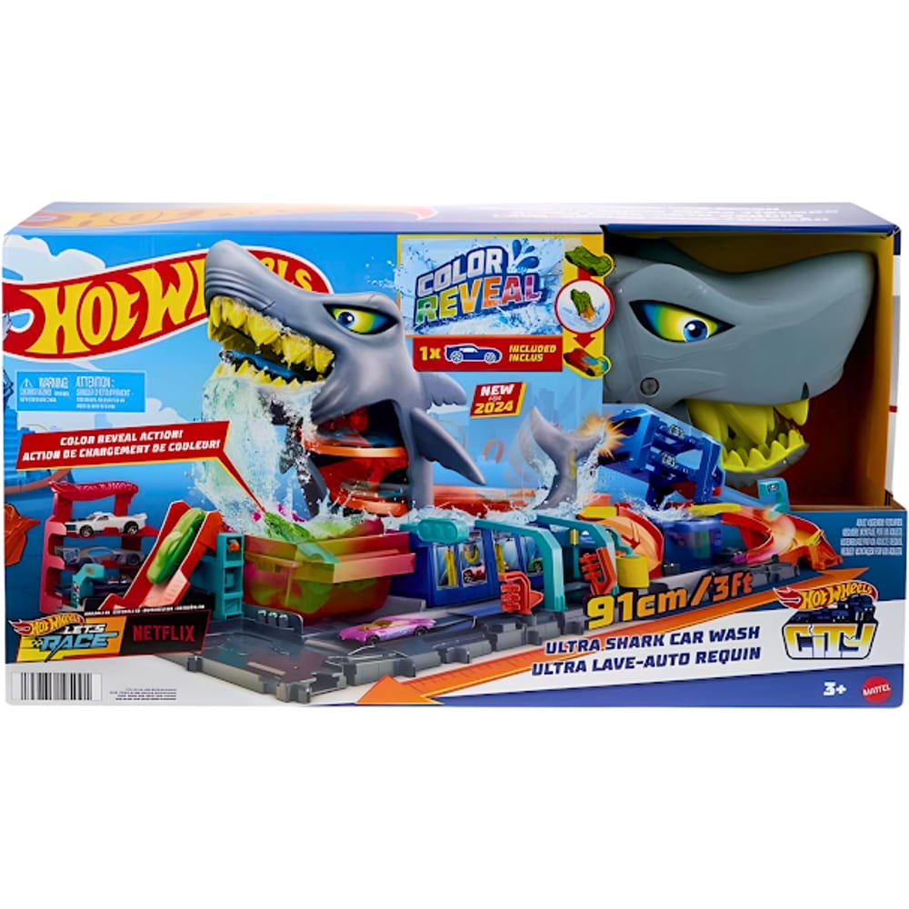 Pista Hot Wheels Lava Rápido Mega Tubarão Mattel HTN82 - Star