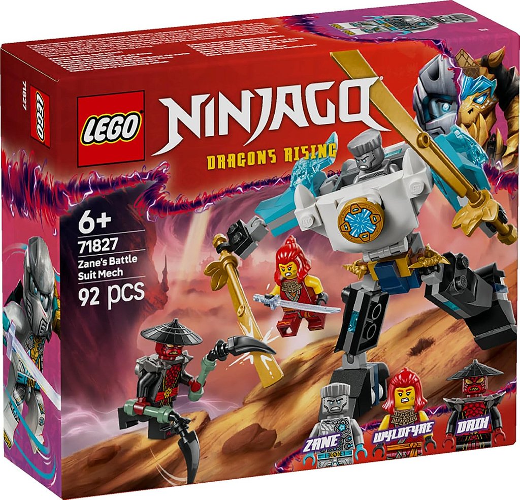 Lego Ninjago Traje De Meca De Batalha Do Zane 71827 - Star Brink