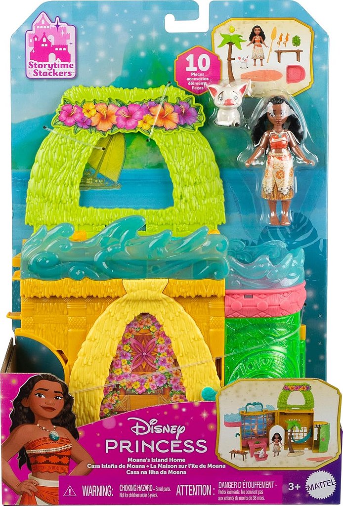 Conjunto Disney Castelo Moana Empilhável Mattel JDP58 - Star Brink