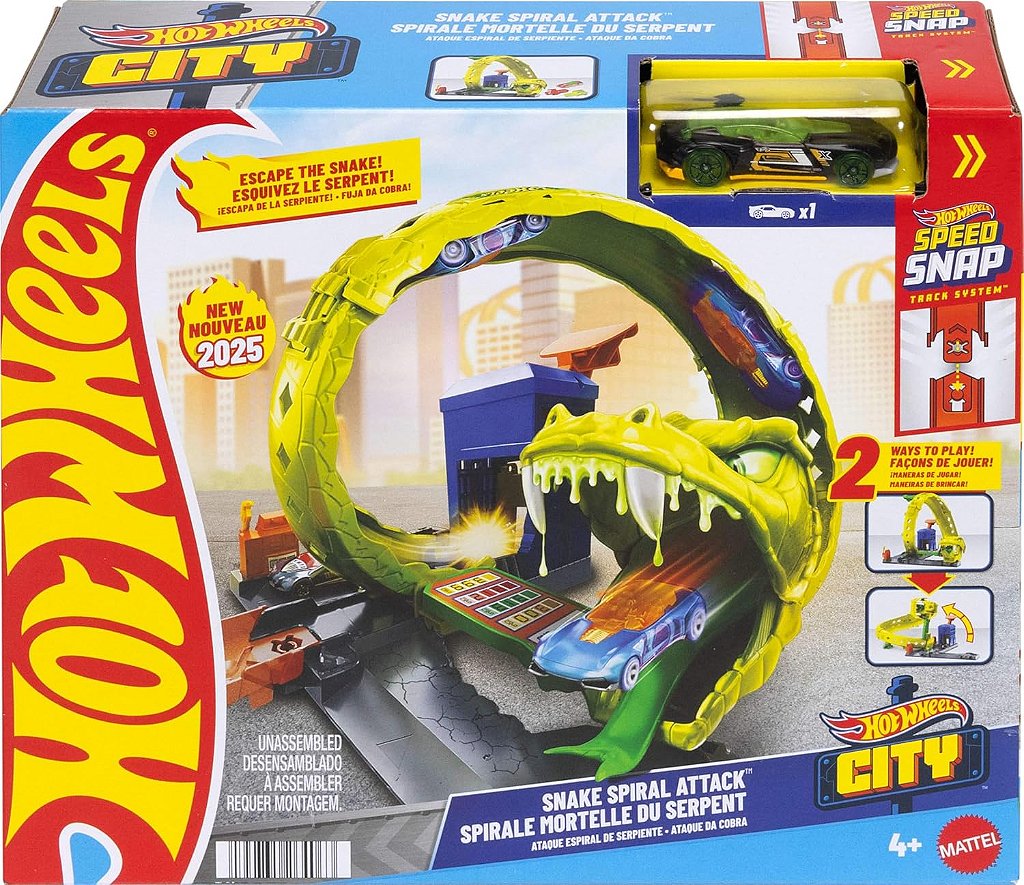 Hot Wheels City Pista Ataque de Cobra Mattel JBM63 - Star Brink