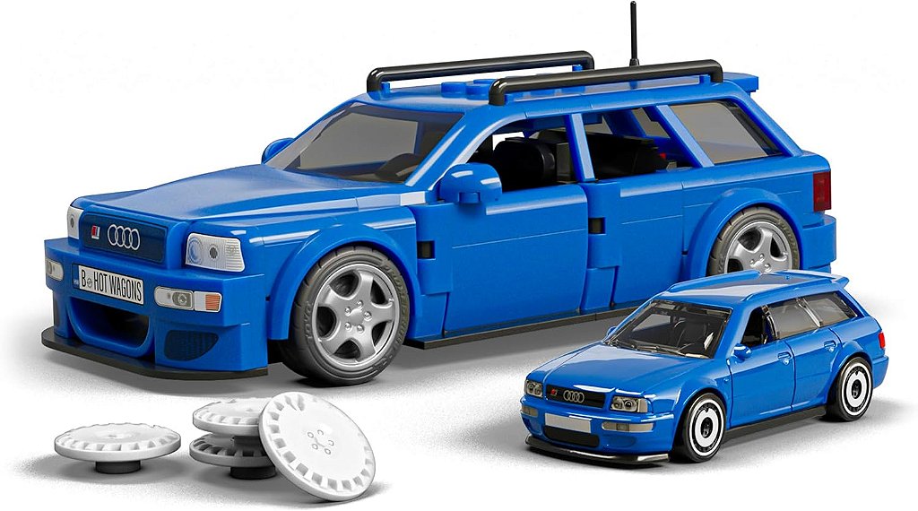 Hot Wheels Brick Shop Audi RS2 Avant 94 Construção JGR28 - Star