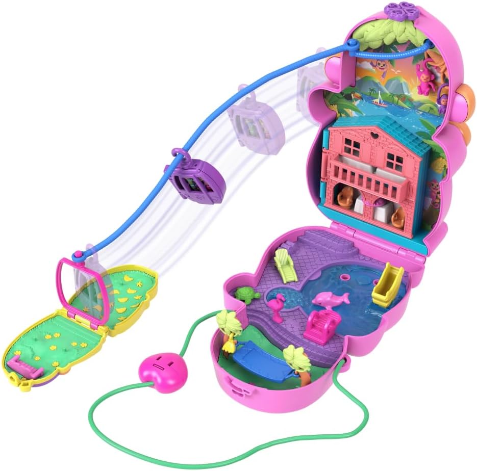 Polly Pocket Mundo Surpresa Mãe Macaco e Bebê Mattel HWP04 - Star