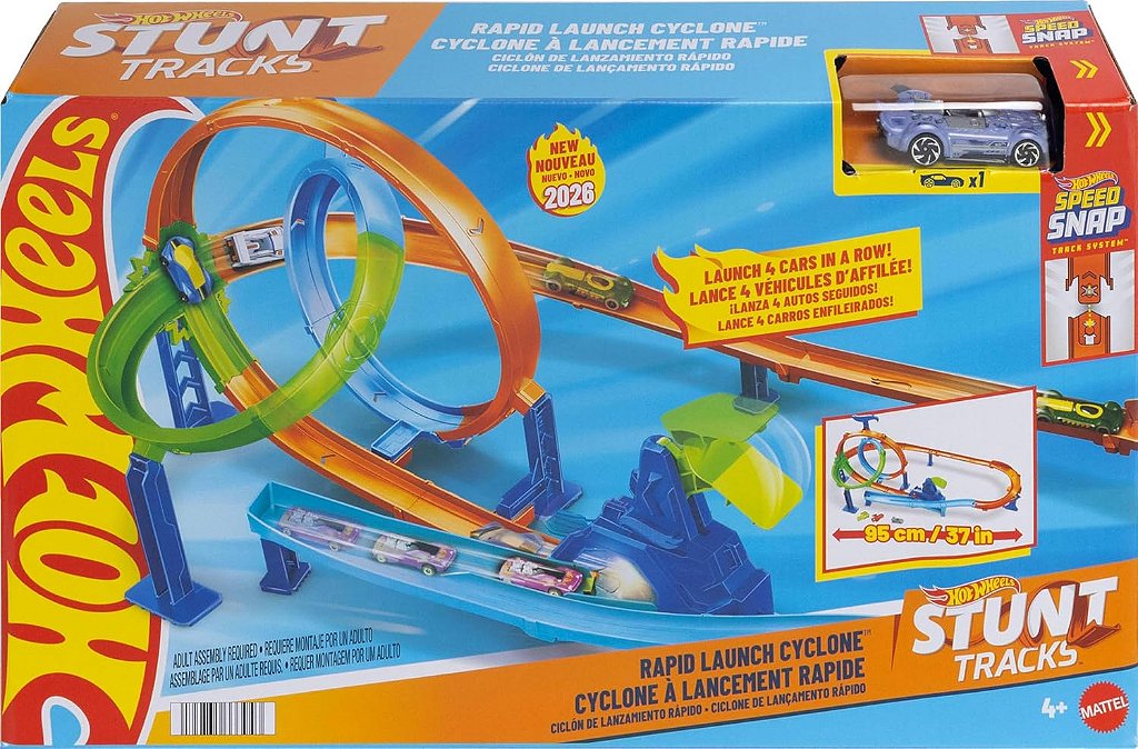 Hot Wheels Pista Stunt Tracks Ciclone Mattel JHK73 - Star Brink