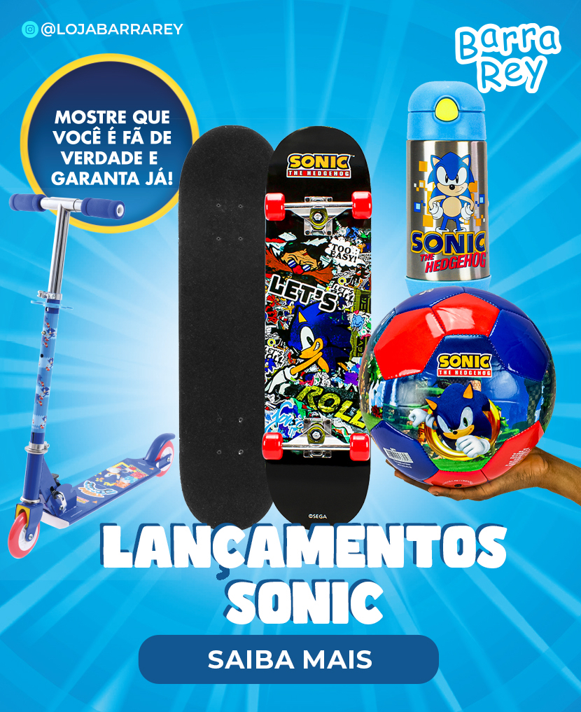 Boneco Do Personagem Sonic O Filme Articulado + Caneca 350ml