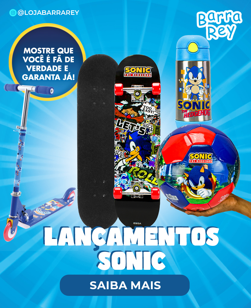 Figura Articulada Sonic The Hedgehog C/ Acessorio Fun