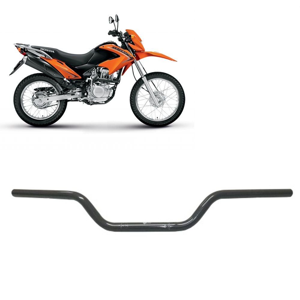 Guidão Nxr Bros 150 2000 2001 2002 2003 2004 Original Cinza - Uouu