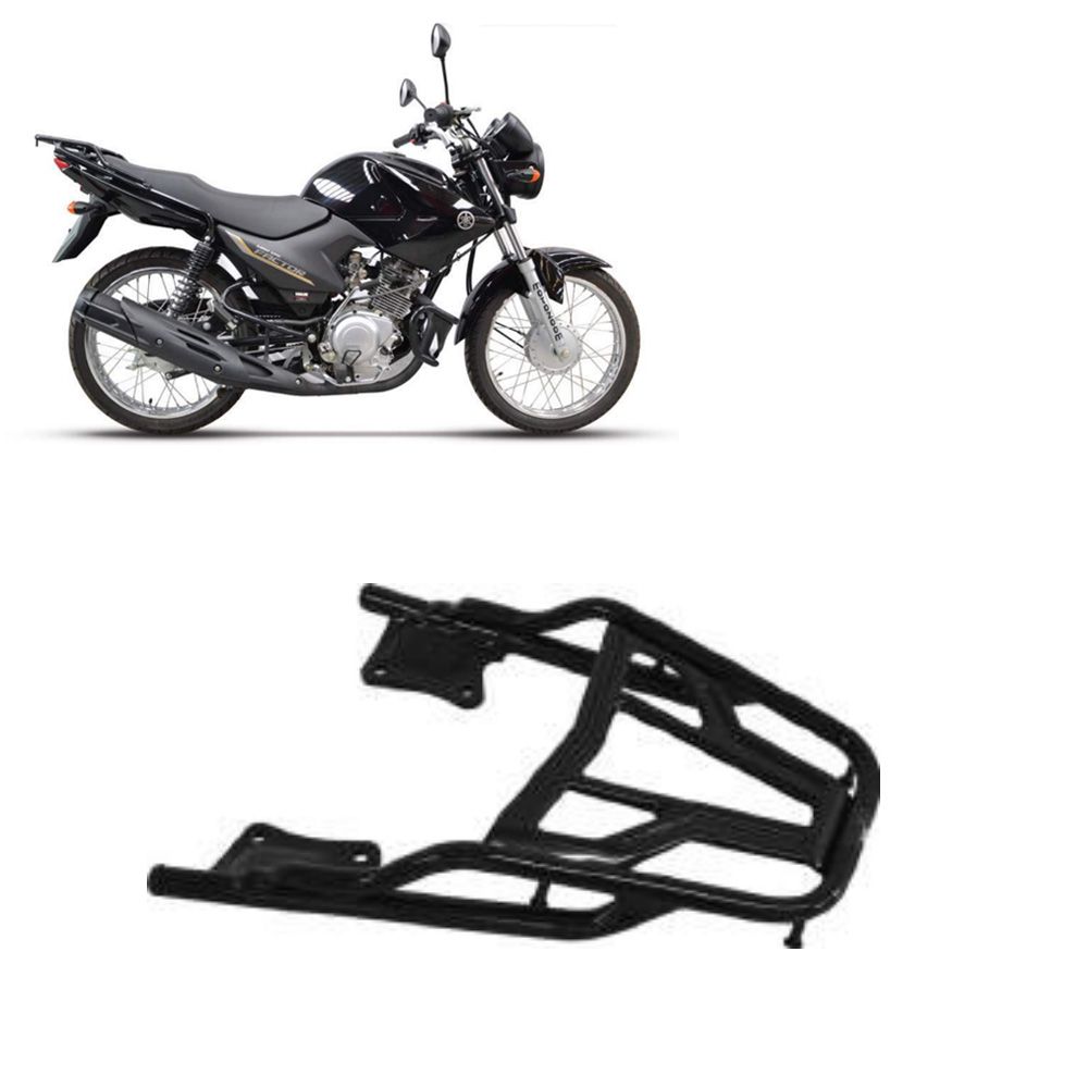 Bagageiro Ybr 125 2000 2001 2002 2003 2004 2005 Curto Preto - Uouu