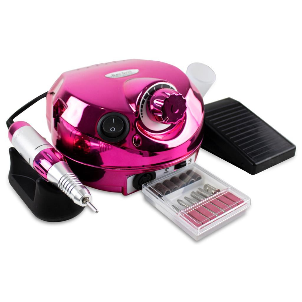 Lixadeira Motor Elétrica Unha Profissional Nail Drill Rosa 30000 220v - Lux  Hair