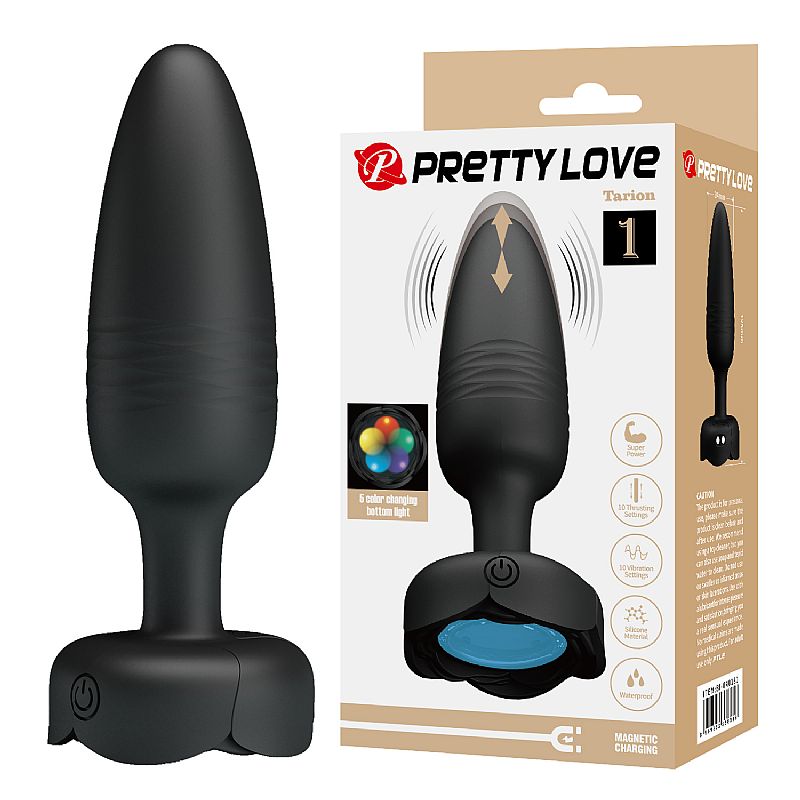 Plug Anal com Vai e vem / Luz de Led - Tarion - Usufrua Plug Anal com Vai e vem / Luz de Led - Tarion - Usufrua