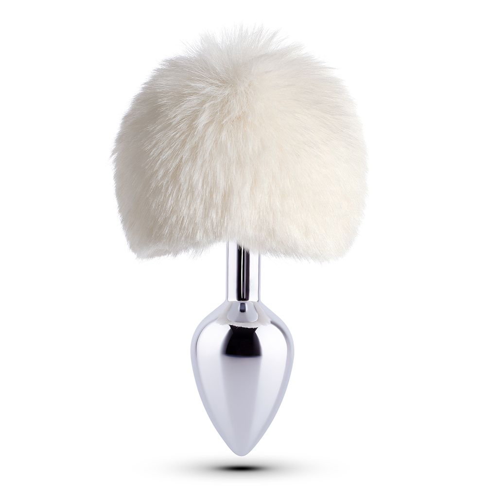 Plug Anal com Rabo de Coelho A02 Branco - Libb Sex Toys - Importadora  Atacado Sex Shop
