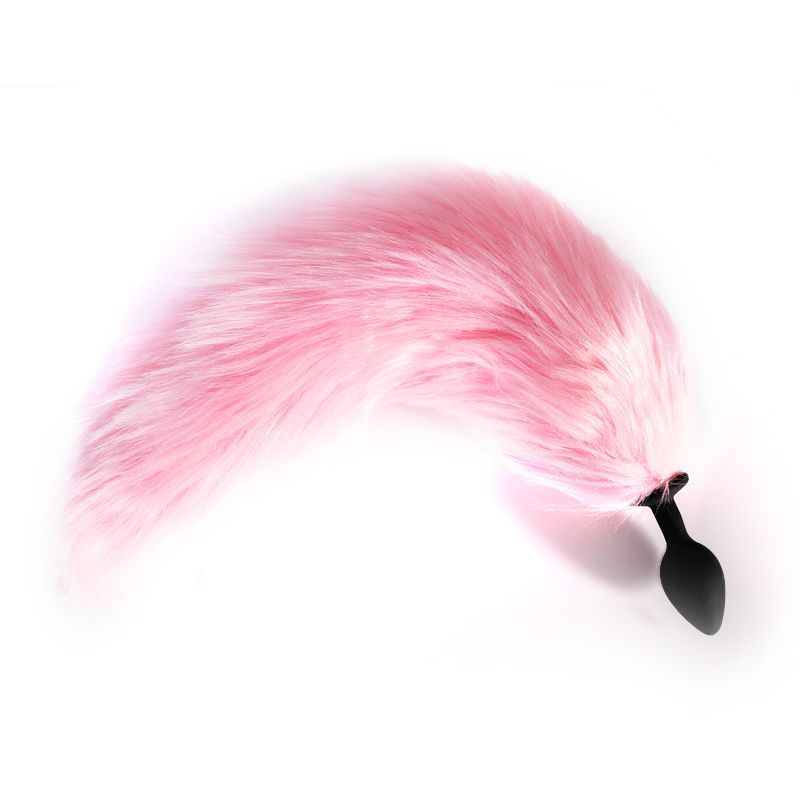 Plug Anal Silicone P com Rabo Longo Iluminado ROSA RYGJ001+MPJ080A - Libb Sex Toys - Importadora Atacado Sex Shop Plug Anal Silicone P com Rabo Longo Iluminado ROSA RYGJ001+MPJ080A - Libb Sex Toys - Importadora Atacado Sex Shop