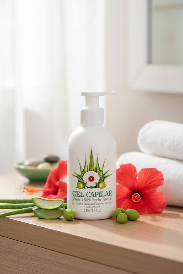 Multi Vegetal Gel Modelador Capilar com Aloe, Hibisco e Jojoba