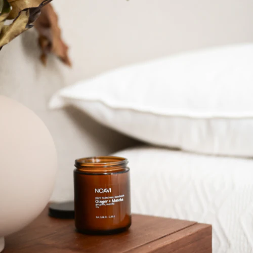 Noaví Vela Aromática Ginger + Matcha - Beleza do Campo | Produtos