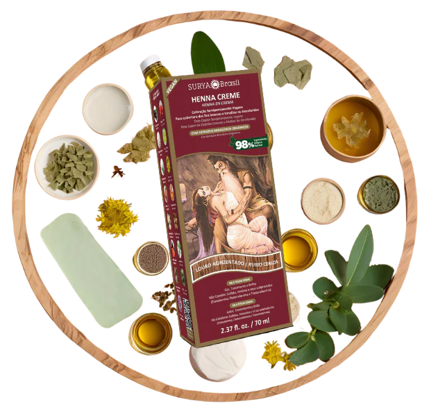 Surya Brasil Henna Creme Louro Acinzentado - Beleza do Campo