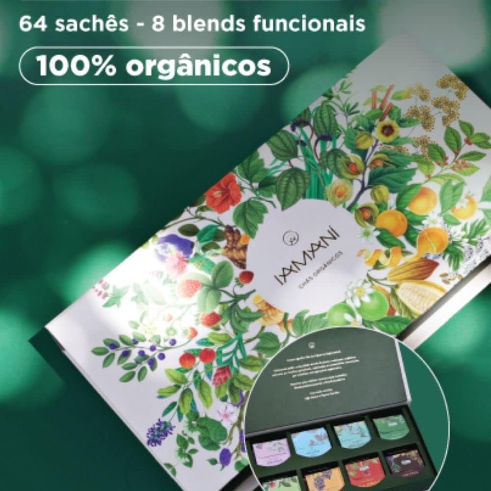 Iamaní Caixa Box Especial com Chás Diversos 64 Sachês - Beleza do