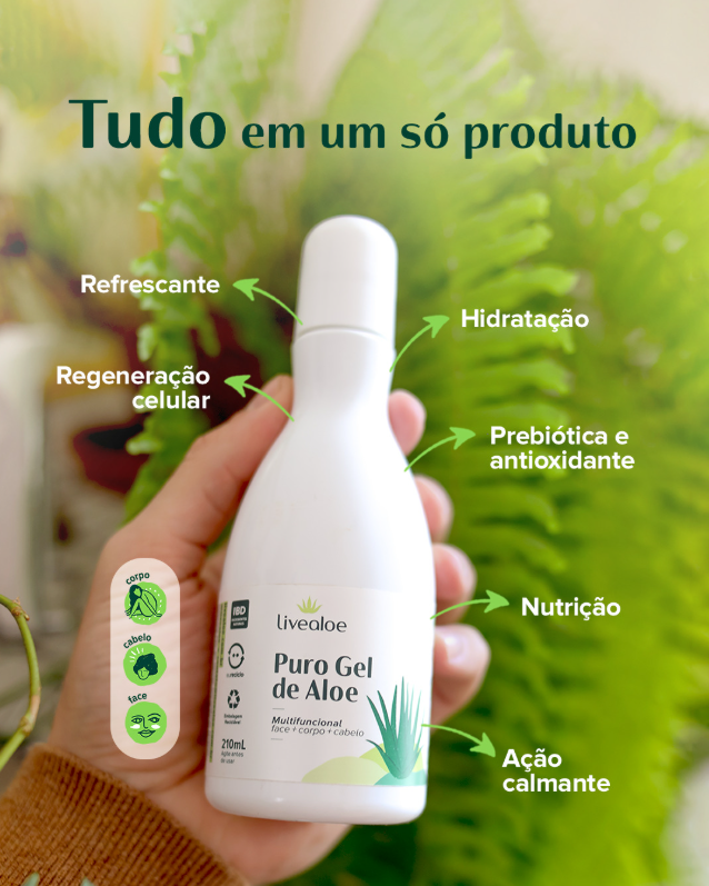Livealoe Puro Gel de Aloe Vera - Beleza do Campo | Produtos