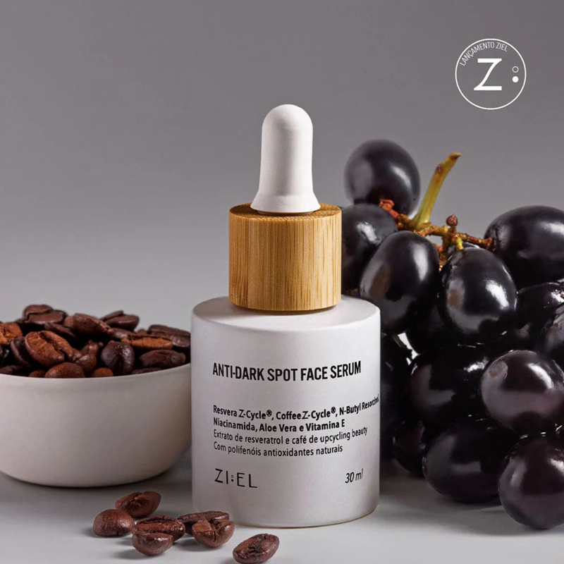 Ziel Sérum Facial Antimanchas com Resveratrol, Niacinamida e Café