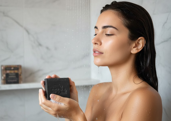 Derma Clean Sabonete Carvão Ativado e Argila Preta - Ultra Detox