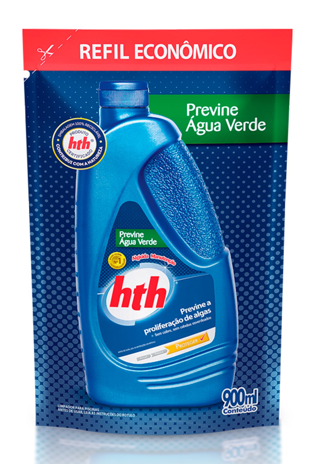 Refil - Previne Água Verde 900 ML  HTH