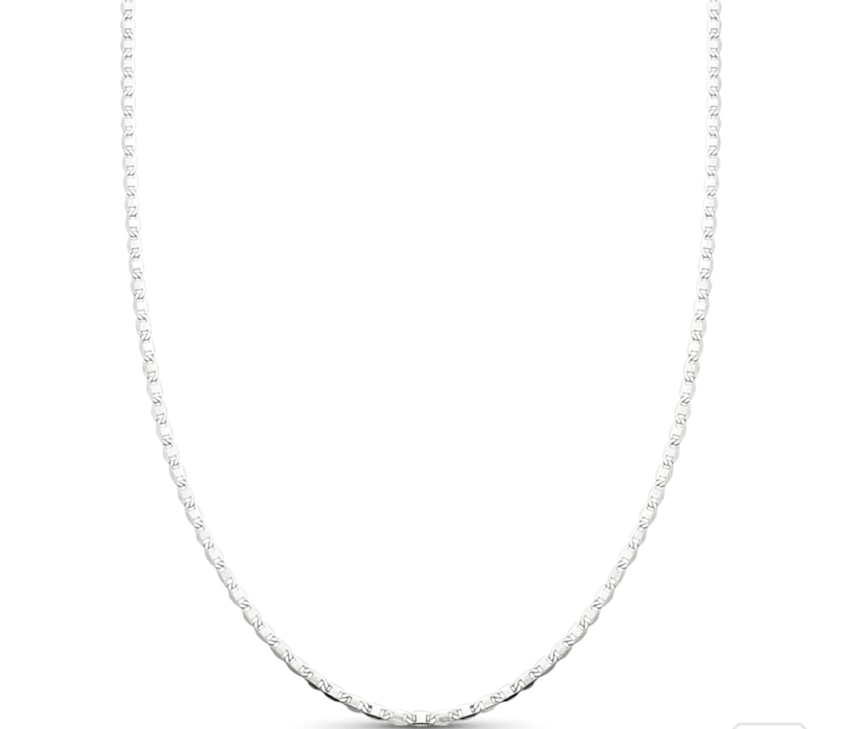 Corrente Piastrine F40 60cm Prata 925 Masculina