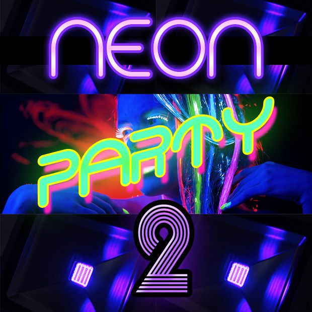 Neon Party 2 - Kit de Luz Negra (Aluguel 24h)