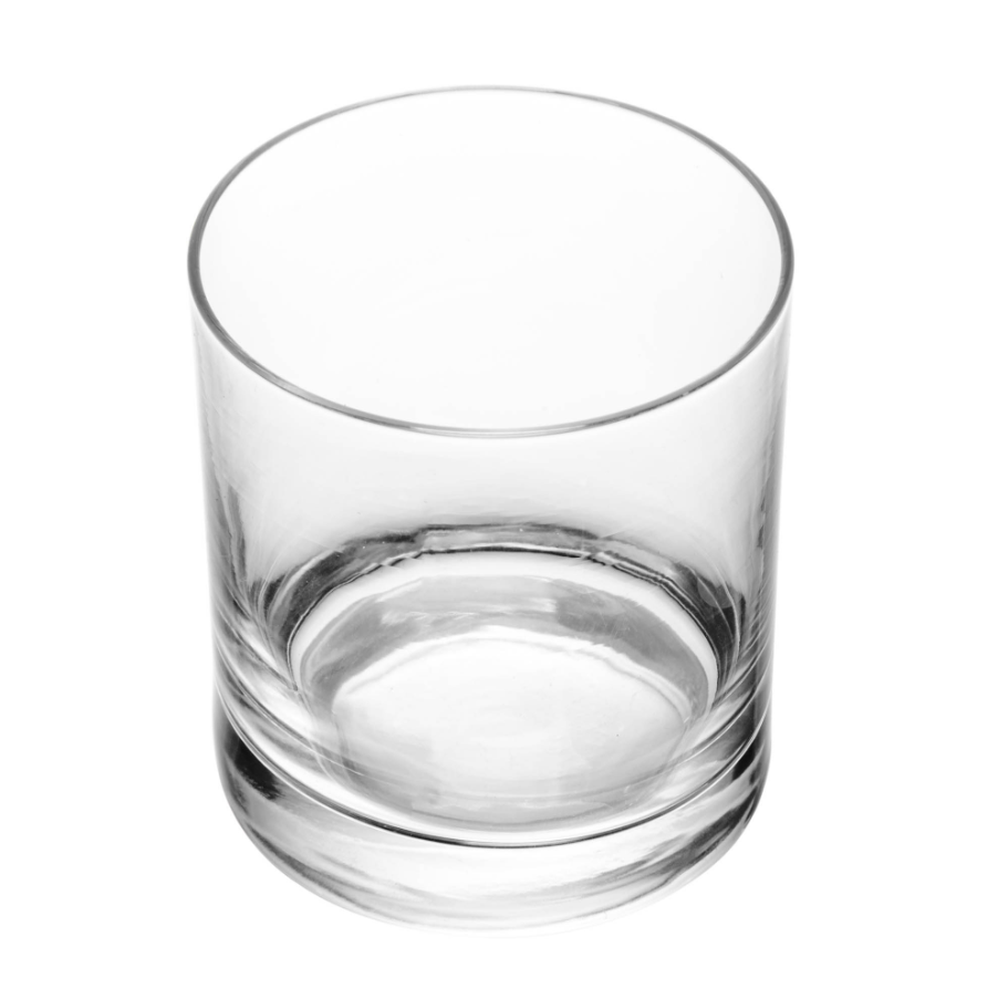 COPO PARA WHISKY DE VIDRO CLEAN 320ML - LYOR