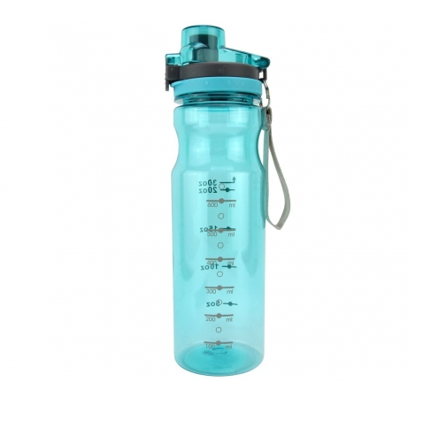 GARRAFA DE ÁGUA SQUEEZE DE PLÁSTICO SPORT COM TRAVA 890ML - C3B