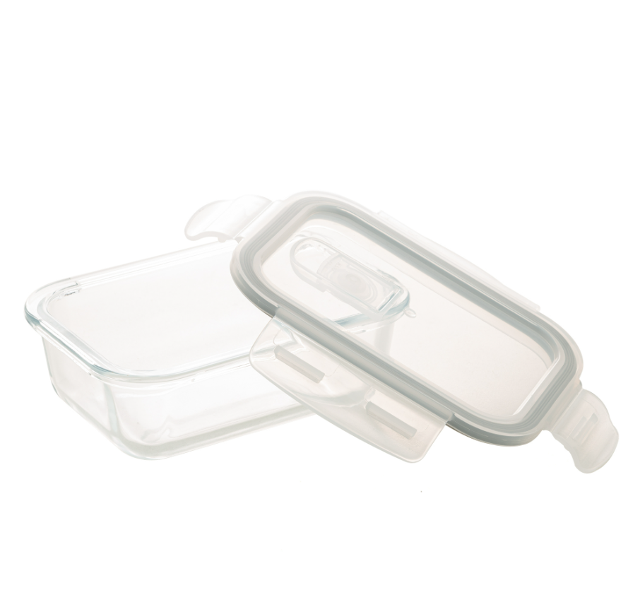 POTE HERMÉTICO DE VIDRO BOROSSILICATO RESISTENTE A CALOR 640ML - LYOR
