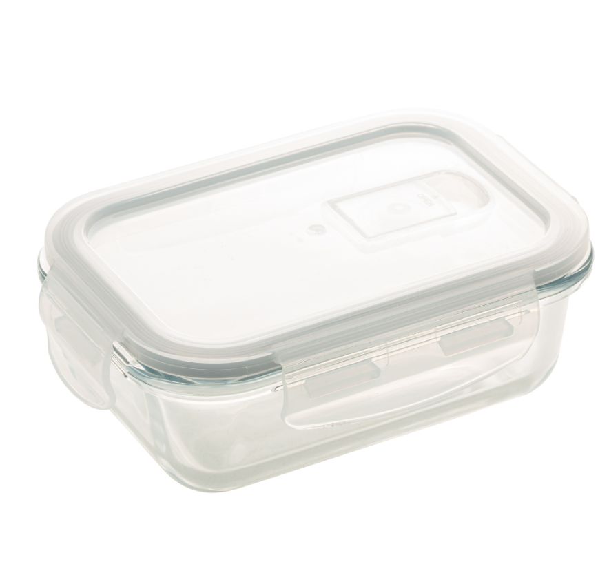 POTE HERMÉTICO DE VIDRO BOROSSILICATO RESISTENTE A CALOR 640ML - LYOR