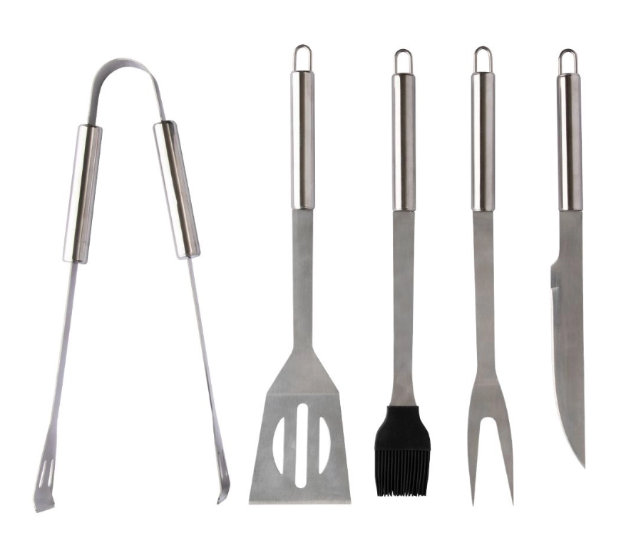 KIT CHURRASCO 5 PEÇAS COM MALETA DE ALUMÍNIO - CLINK