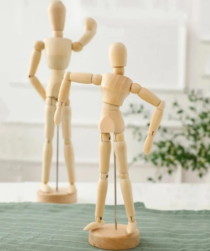 BONECO ARTICULADO MANEQUIM G 31x7cm - C3B