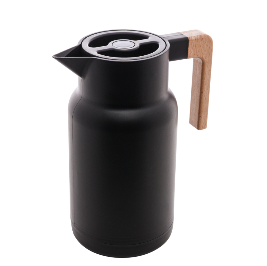 GARRAFA TÉRMICA PARA CAFÉ ORGANIC PRETA 1L - LYOR