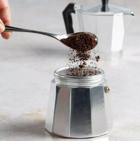 CAFETEIRA ITALIANA DE ALUMÍNIO MOKA CAFÉ EXPRESSO 3 XÍCARAS - CLINK