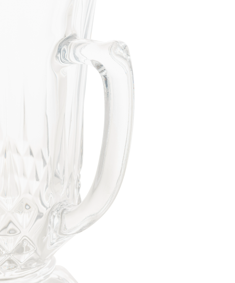 JARRA DE VIDRO 1,25L DIAMANTE 23X16CM - LYOR