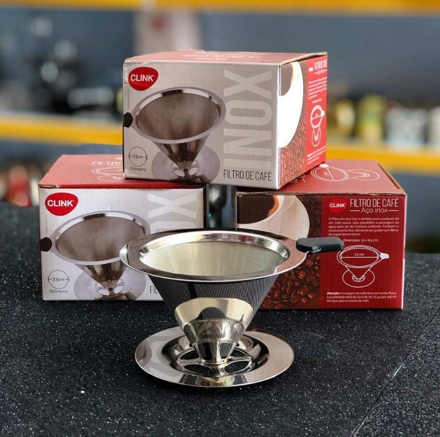 FILTRO DE AÇO INOX PARA CAFÉ 10,5CM - CLINK