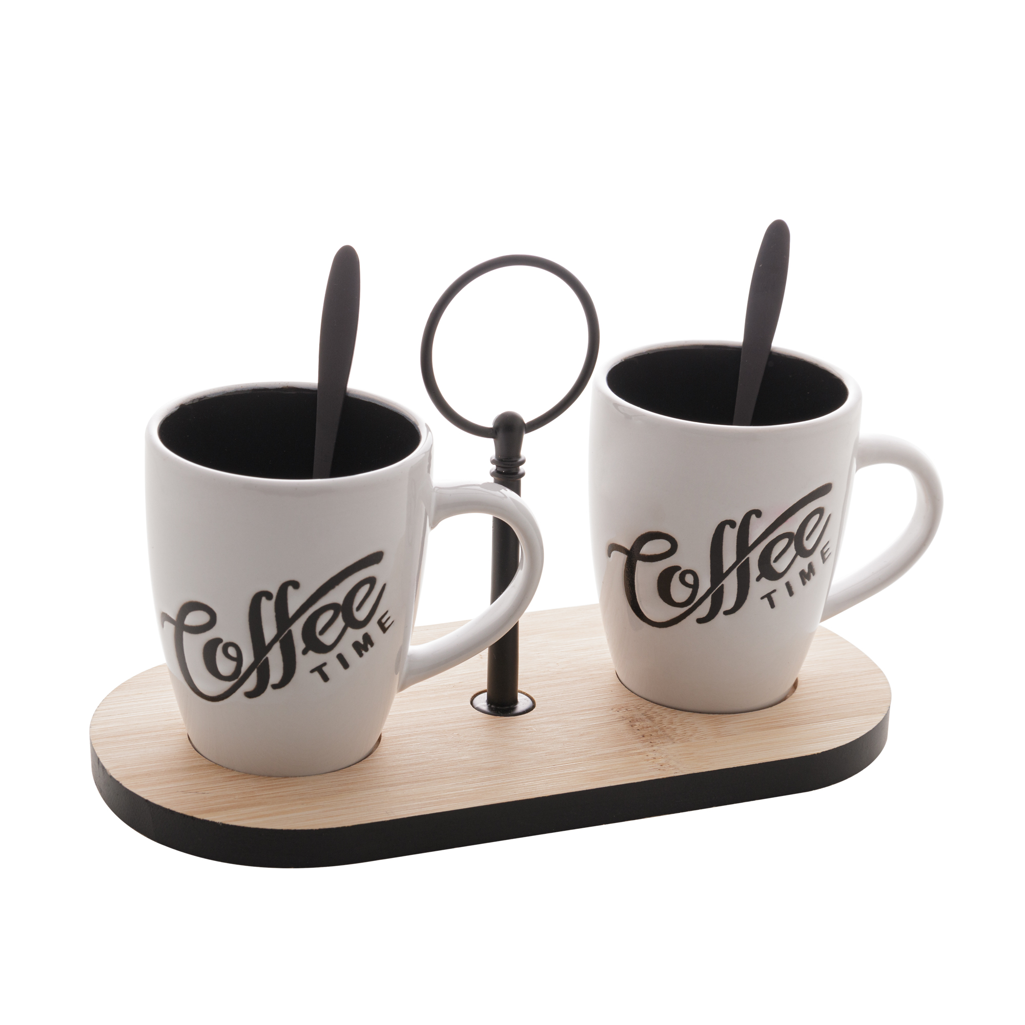 CONJUNTO DE CAFÉ COM SUPORTE EM BAMBU - LYOR
