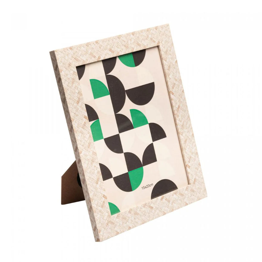 PORTA RETRATO GEOMETRIC CINZA 15X20CM - WOLFF
