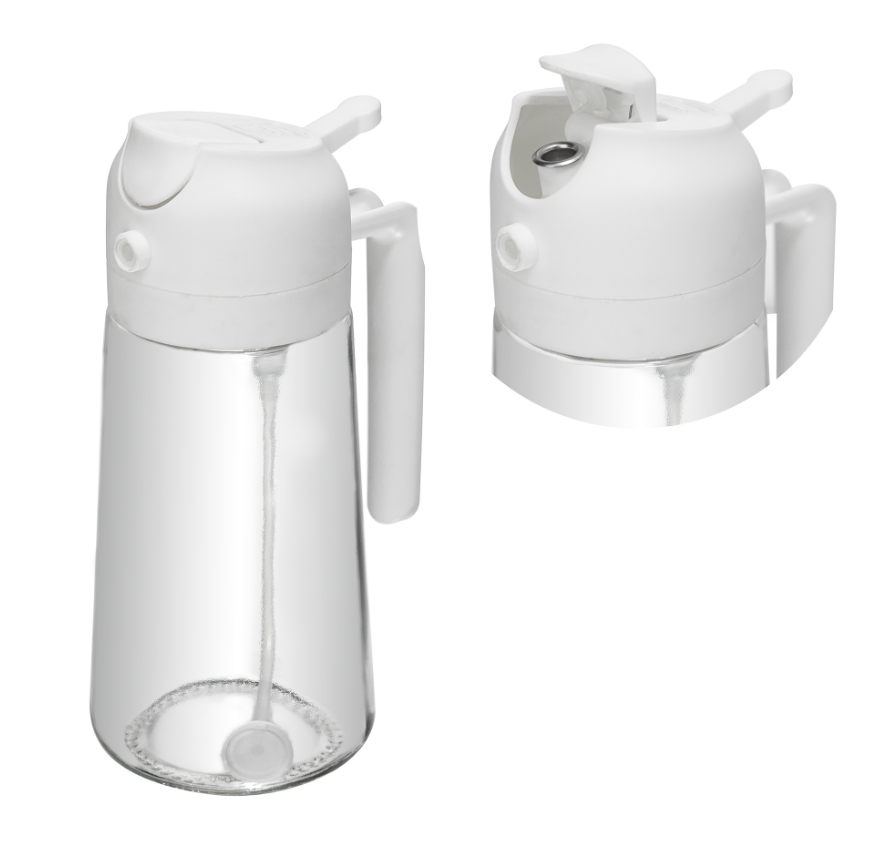 GALHETEIRO E BORRIFADOR 2 EM 1 DE VIDRO 450ML - LYOR