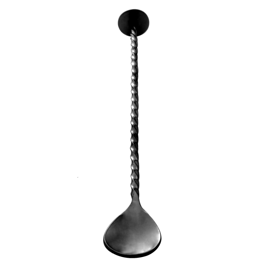 COLHER BAILARINA DE AÇO INOX PRETA TRESS 26CM - LYOR
